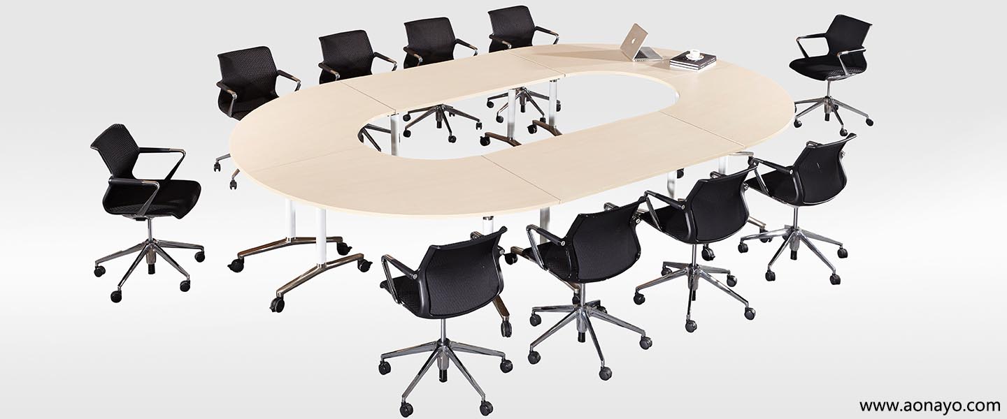 flip top training table foldable Conference Table Easy to Store and Move folding table (4).jpg